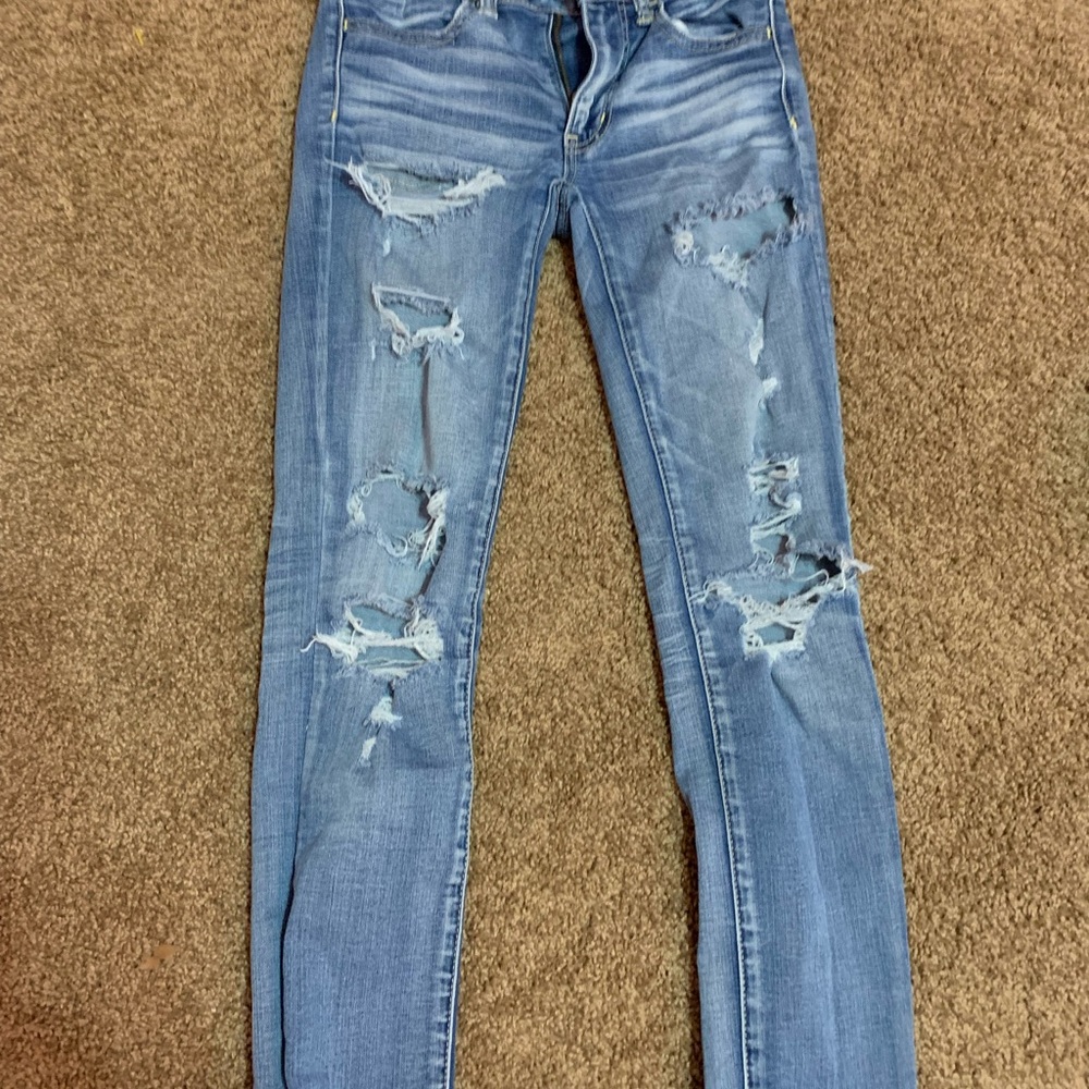 american eagle jeggings size 00